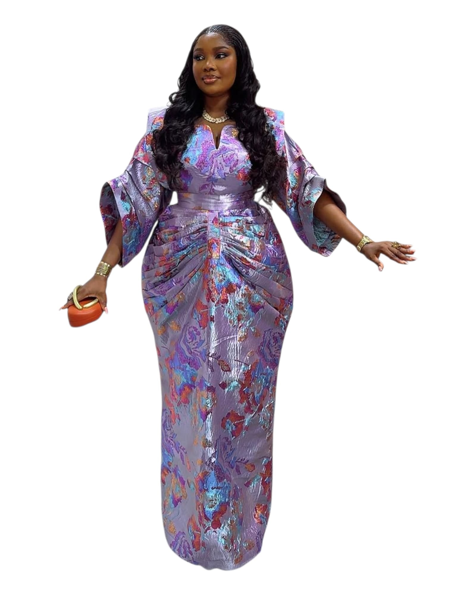 Luxury Brocade Dress with Snatched waist
