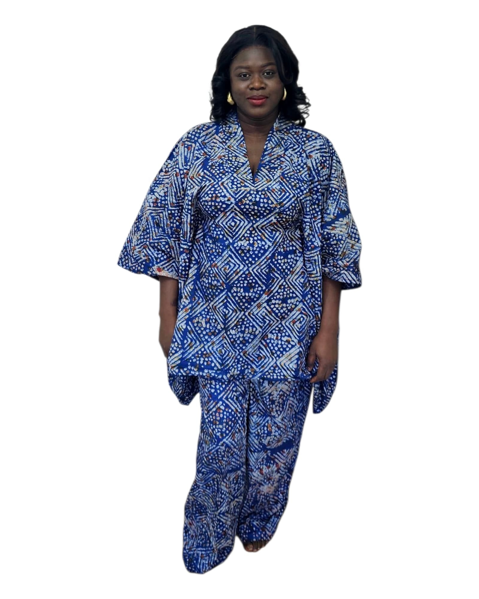 High and Low Loose top and trousers 2 piece