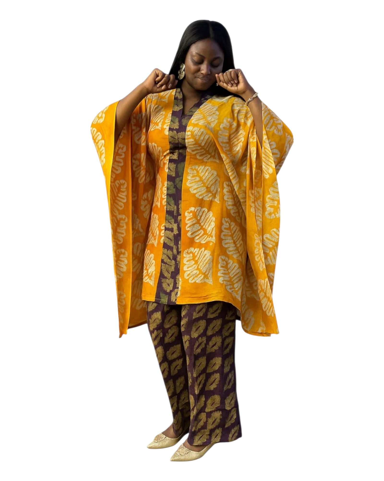 High and Low Loose top and trousers 2 piece